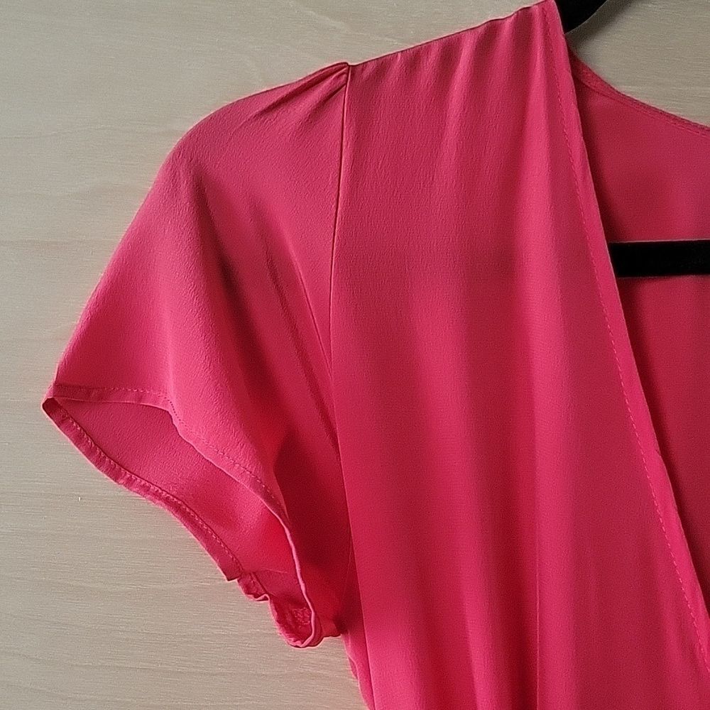 NEW XS Helena Quinn Silk Kate Red Wrap Dress Maxi Long Coquette Flowy Party Gown - Picture 8 of 16